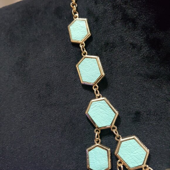 Womens Beautiful Turquoise Noah's Ark Enamel Statement Necklace with Lobster - Picture 4 of 6